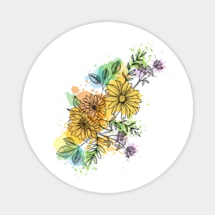 FLOWER ART. Magnet